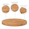 Flash Furniture 24" Round Butcher Block Style Table Top XU-BB24RD-GG - alternate 2